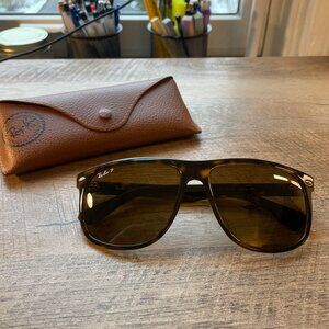 Ray-Ban RB4147 Boyfriend Polarized Sunglasses 60mm Tortoise 710/57